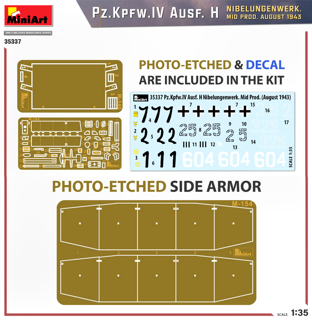 4号戦車H型 ニーベルゲン工場製 中期型 1943年8月 プラモデル (ミニアート 1/35 WW2 ミリタリーミニチュア No.35337) 商品画像_1