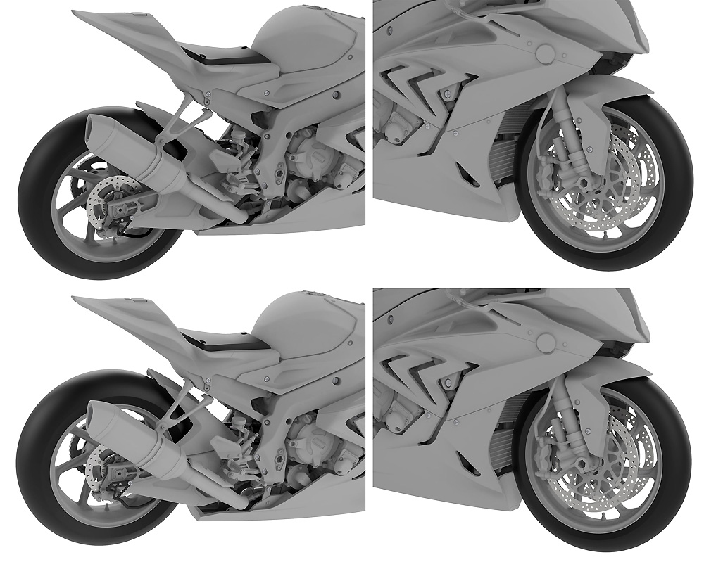 BMW HP4 RACE プラモデル (MENG-MODEL 1/9 バイク No.MT-004) 商品画像_2