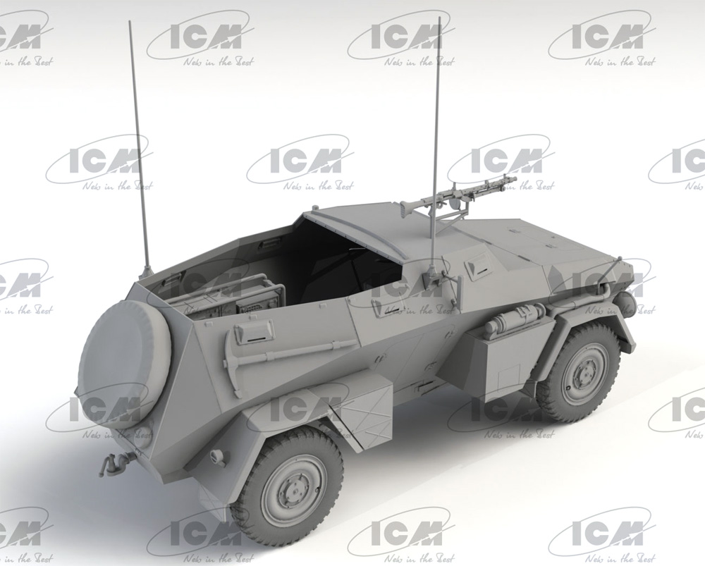 ドイツ Sd.Kfz.247 Ausf.B w/MG34機関銃 プラモデル (ICM 1/35 ミリタリービークル・フィギュア No.35112) 商品画像_3