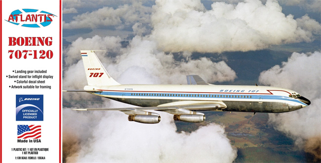 ボーイング 707-120 プラモデル (アトランティス プラスチックモデルキット No.H246) 商品画像