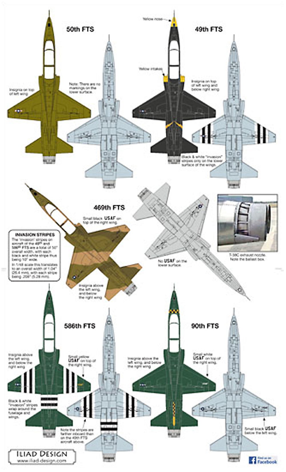 T-38C ヘリテージ スキーム デカール デカール (イリアド 1/48 デカール No.ILD48038) 商品画像_3