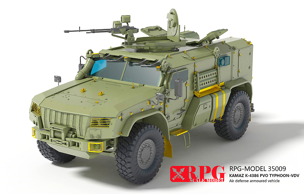 ロシア KAMAZ K-4386PVO タイフーン-VDV w/自重変形タイヤセット プラモデル (RPG Scalemodel 1/35 ミリタリー No.35009-A) 商品画像_2