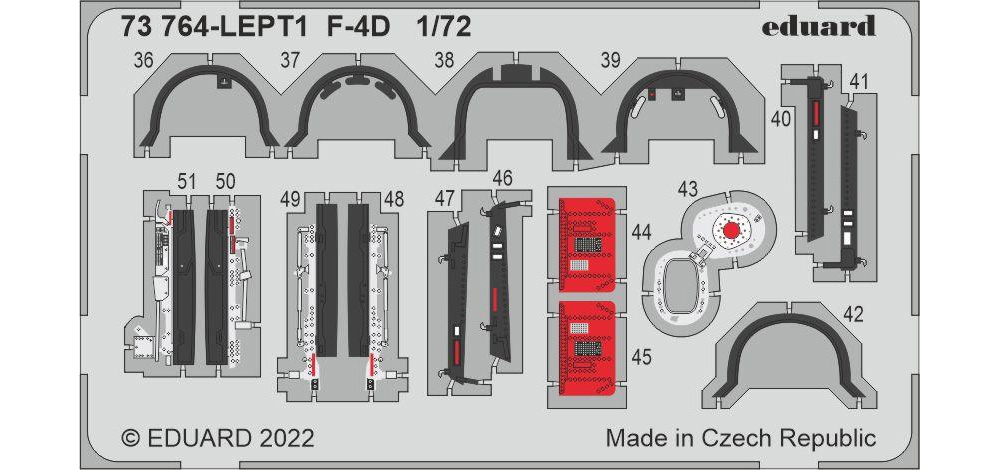 F-4D エッチングパーツ (ファインモールド用) エッチング (エデュアルド 1/72 エアクラフト用 カラーエッチング (73-×) No.73764) 商品画像_3