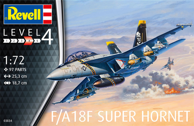 F/A-18F スーパーホーネット プラモデル (レベル 1/72 Aircraft No.03834) 商品画像