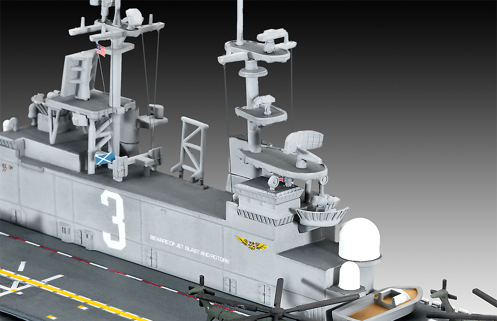 アメリカ海軍 強襲揚陸艦 ワスプ級 プラモデル (レベル 1/700 艦船モデル No.05178) 商品画像_2