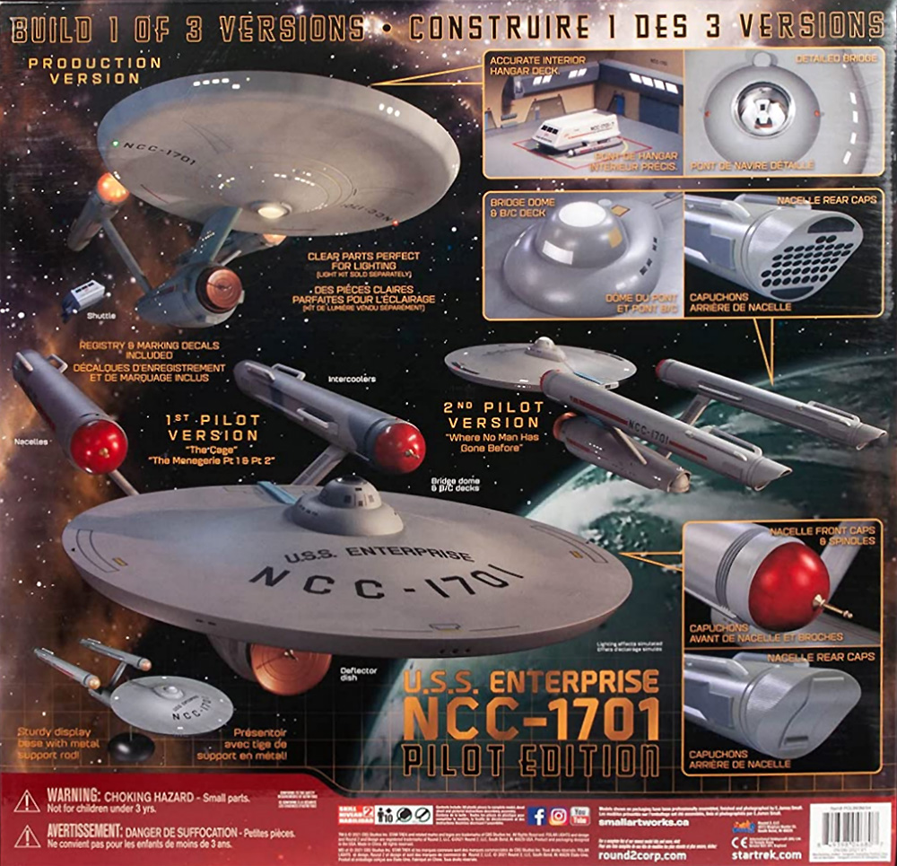 U.S.S. エンタープライズ NCC-1701 パイロットエディション スタートレック宇宙大作戦 （3in1） プラモデル (ポーラライツ スタートレック (STAR TREK) No.POL993M/04) 商品画像_1