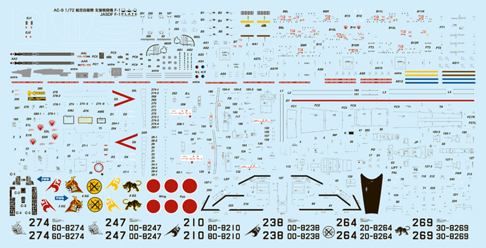 航空自衛隊 支援戦闘機 F-1 パイロットフィギュア付き プラモデル (プラッツ 航空自衛隊機シリーズ No.AC-058) 商品画像_1