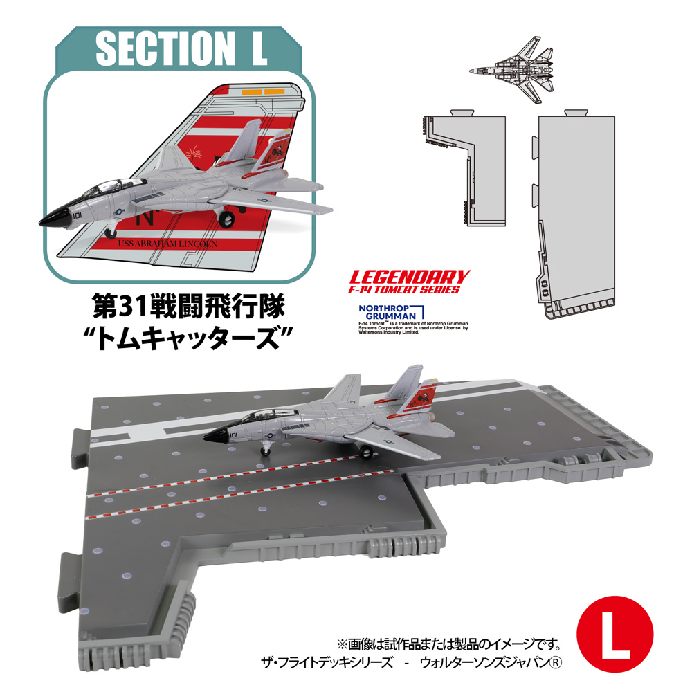 アメリカ海軍空母 エンタープライズ セクション L 第31戦闘飛行隊 トムキャッターズ プラモデル (ウォルターソンズ ザ・フライトデッキシリーズ No.55512) 商品画像_1