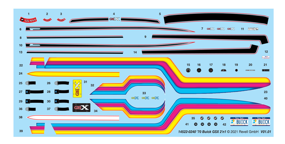 1970 ビュイック GSX 2'N1 プラモデル (レベル カーモデル No.85-4522) 商品画像_1