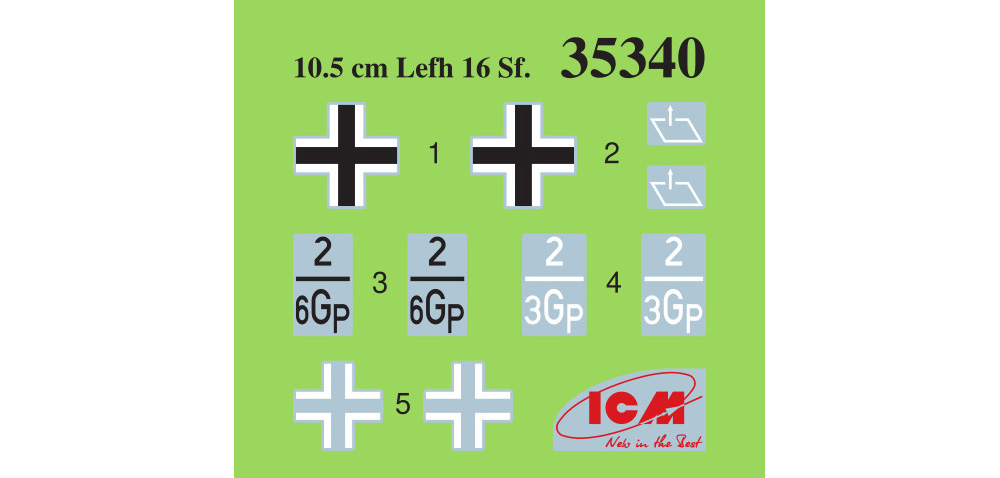 ドイツ 10.5cm leFH 16(Sf) アウフ ゲシュッツワーゲン FCM36 (f) プラモデル (ICM 1/35 ミリタリービークル・フィギュア No.35340) 商品画像_1