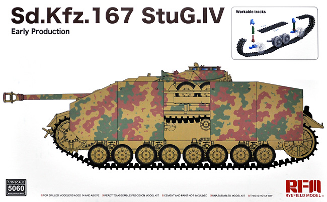 Sd.Kfz.167 4号突撃砲 初期型 w/可動式履帯 プラモデル (ライ フィールド モデル 1/35 Military Miniature Series No.5060) 商品画像
