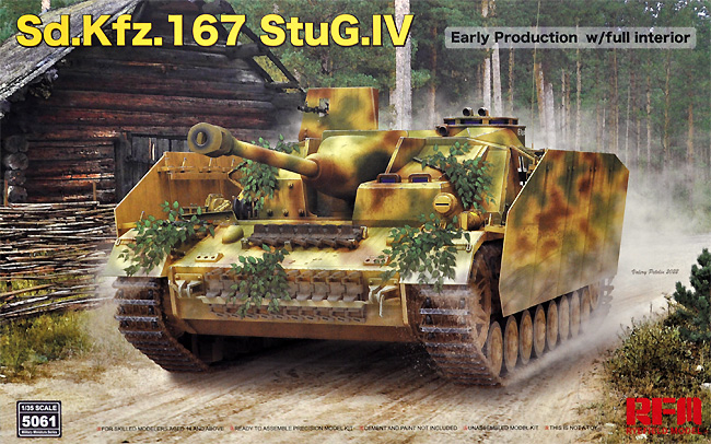 Sd.Kfz.167 4号突撃砲 初期型 w/フルインテリア プラモデル (ライ フィールド モデル 1/35 Military Miniature Series No.5061) 商品画像
