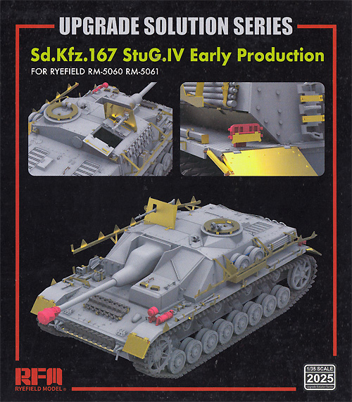 Sd.Kfz.167 4号突撃砲 初期型用 グレードアップパーツ (RM5060 & RM5061対応) エッチング (ライ フィールド モデル Upgrade Solution Series No.2025) 商品画像