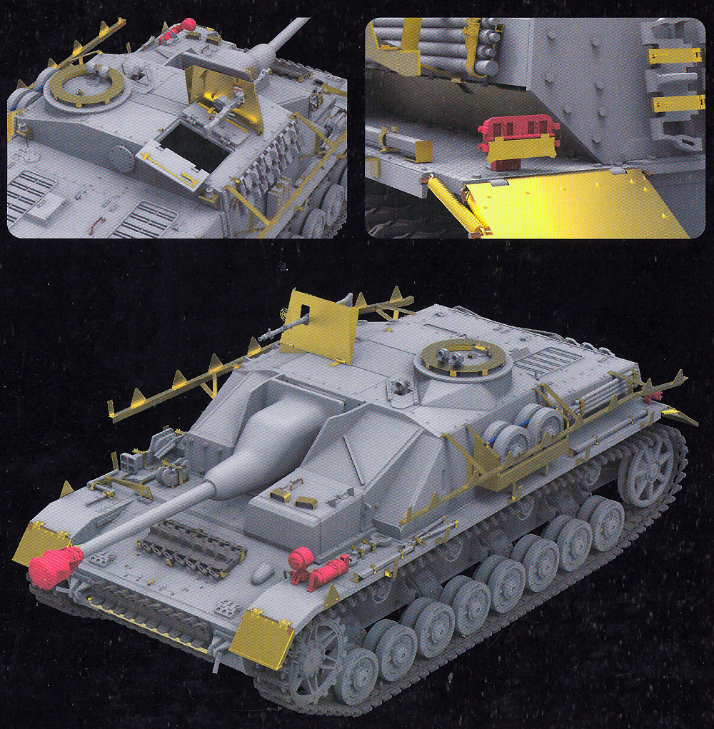 Sd.Kfz.167 4号突撃砲 初期型用 グレードアップパーツ (RM5060 & RM5061対応) エッチング (ライ フィールド モデル Upgrade Solution Series No.2025) 商品画像_2