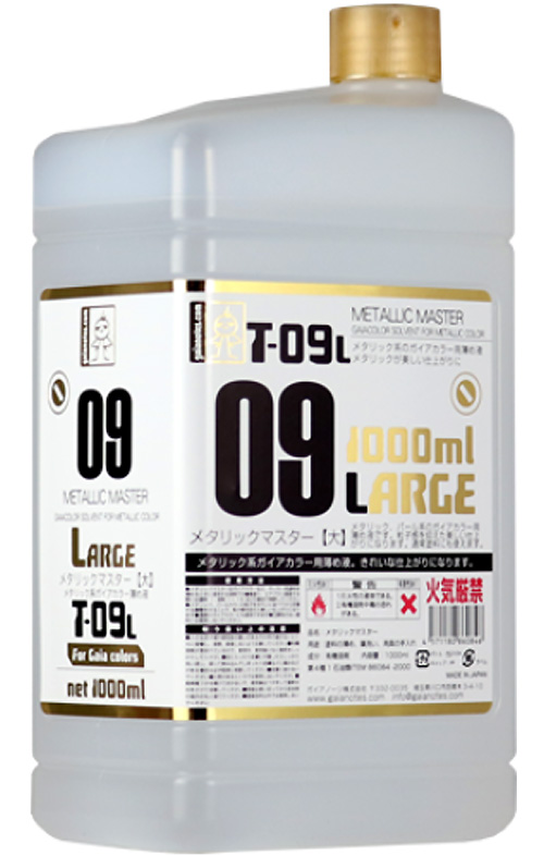 T-09L メタリックマスター 大 1000ml 溶剤 (ガイアノーツ G-color 溶剤シリーズ （T-09 メタリックマスター） No.86084) 商品画像