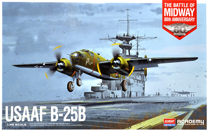 USAAF B-25B ドーリットル作戦 (ミッドウェイ海戦 80周年記念) プラモデル (アカデミー 1/48 Aircrafts No.12336) 商品画像