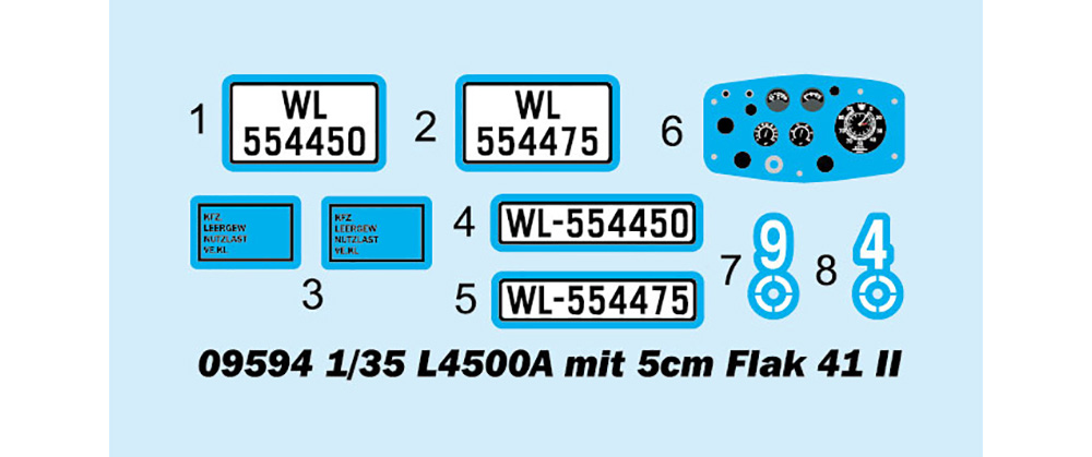 ドイツ軍 L4500A 自走対空砲 / 5cm Flak41/2 プラモデル (トランペッター 1/35 AFVシリーズ No.09594) 商品画像_2