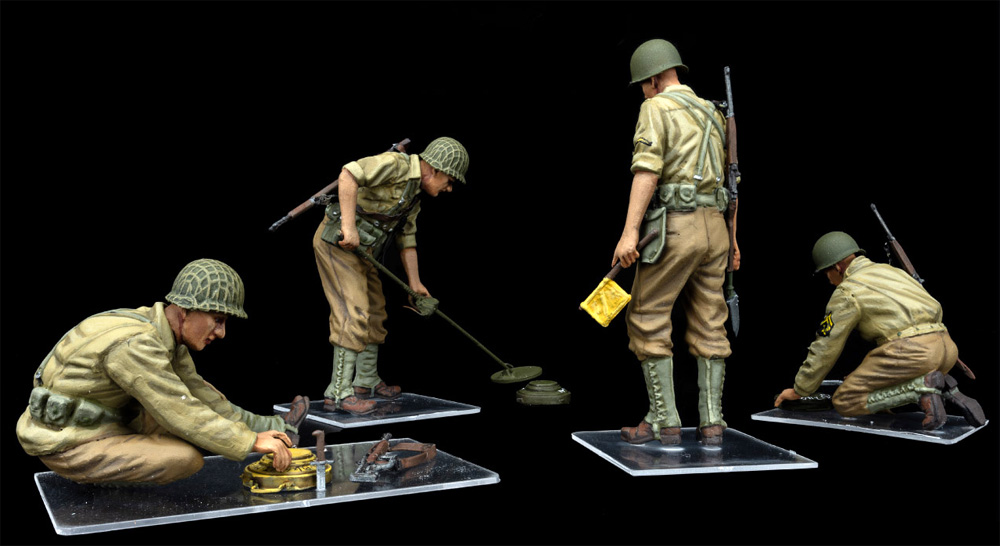 アメリカ 地雷探査兵 プラモデル (ミニアート 1/35 WW2 ミリタリーミニチュア No.35251) 商品画像_4