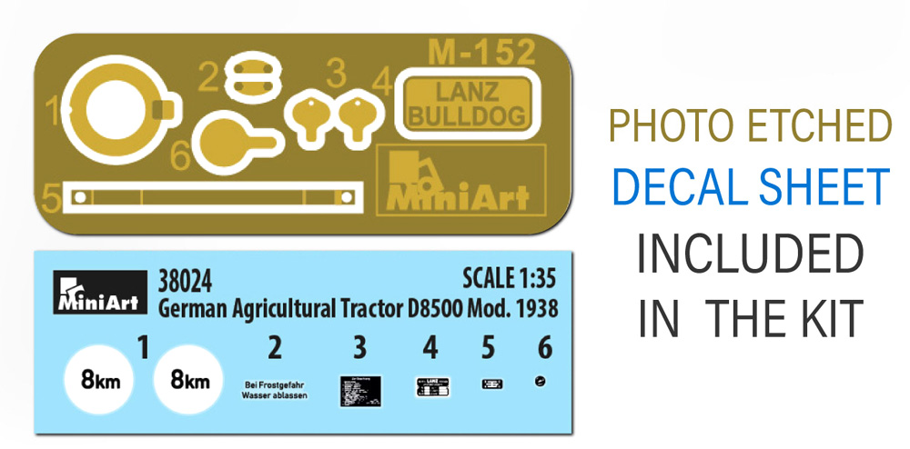 ヨーロッパ 農業トラクター ｗ/カート プラモデル (ミニアート 1/35 ミニチュアシリーズ No.38055) 商品画像_1