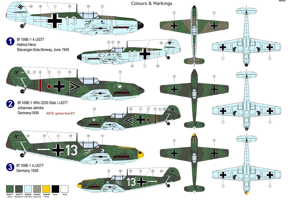 メッサーシュミット Bf109E-1 JG.77 プラモデル (AZ model 1/72 エアクラフト プラモデル No.AZ7805) 商品画像_1