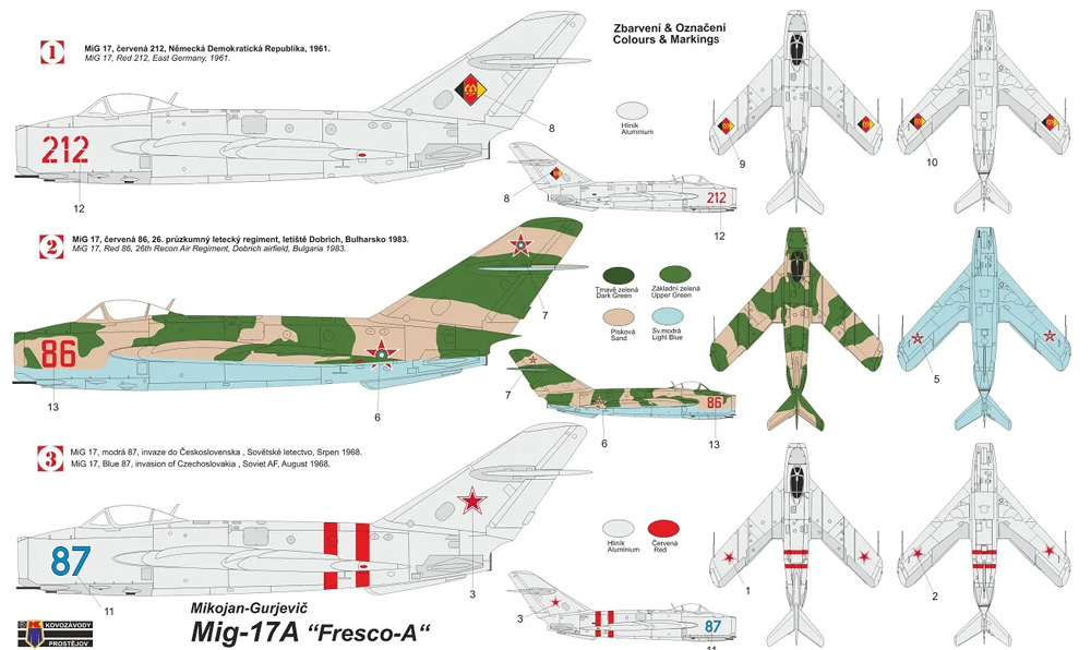 MiG-17A フレスコ A プラモデル (KPモデル 1/48 エアクラフト プラモデル No.KPM4824) 商品画像_1