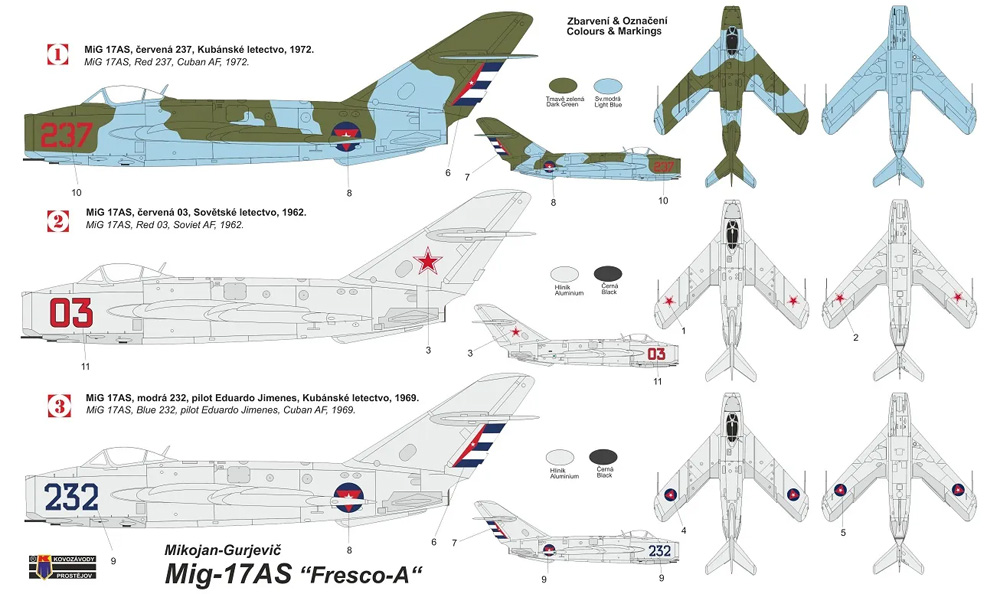 ミコヤン グレヴィッチ MiG-17AS フレスコ A プラモデル (KPモデル 1/48 エアクラフト プラモデル No.KPM4825) 商品画像_1