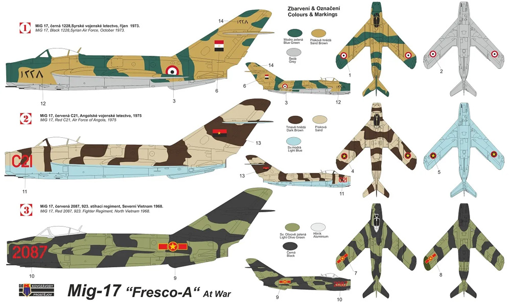 ミコヤン グレヴィッチ MiG-17 フレスコ A アットウォー プラモデル (KPモデル 1/48 エアクラフト プラモデル No.KPM4826) 商品画像_1