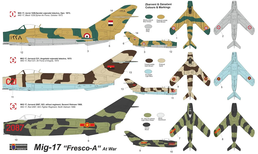 ミコヤン グレヴィッチ MiG-17 フレスコ A アットウォー プラモデル (KP Model 1/48 エアクラフト プラモデル No.KPM4826) 商品画像_1