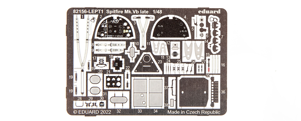 スピットファイア Mk.5b 後期型 プラモデル (エデュアルド 1/48 プロフィパック No.82156) 商品画像_3