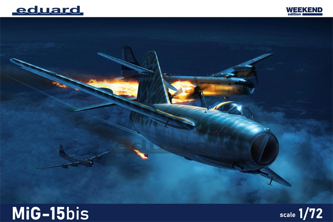 MiG-15bis プラモデル (エデュアルド 1/72 ウィークエンド エディション No.7461) 商品画像