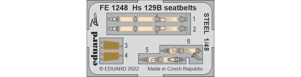 Hs129B ビッグED パーツセット エッチング (エデュアルド 1/48 BIG ED （AIR） No.BIG49322) 商品画像_2