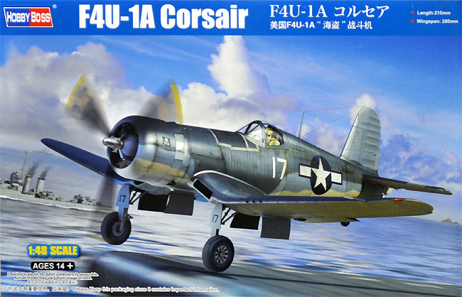 F4U-1A コルセア プラモデル (ホビーボス 1/48 エアクラフト プラモデル No.80383) 商品画像