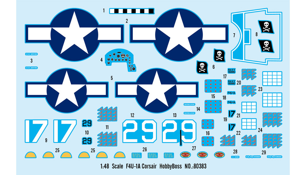 F4U-1A コルセア プラモデル (ホビーボス 1/48 エアクラフト プラモデル No.80383) 商品画像_2