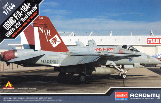 USMC F/A-18A＋ ホーネット VMFA-232 レッド・デビルズ プラモデル (アカデミー 1/144 Scale Aircrafts No.12627) 商品画像