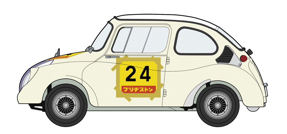 スバル 360 1966 鈴鹿 500km レース プラモデル (ハセガワ 1/24 自動車 限定生産 No.20569) 商品画像_2