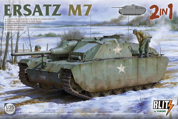 M7偽装車 (3号突撃砲G型 偽装型) 2in1 プラモデル (タコム BLITZ No.8007) 商品画像