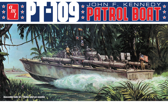 アメリカ海軍 魚雷艇 PTボート PT-109 ジョン・F・ケネディ艇 プラモデル (amt プラスチックモデルキット No.AMT1233/12) 商品画像