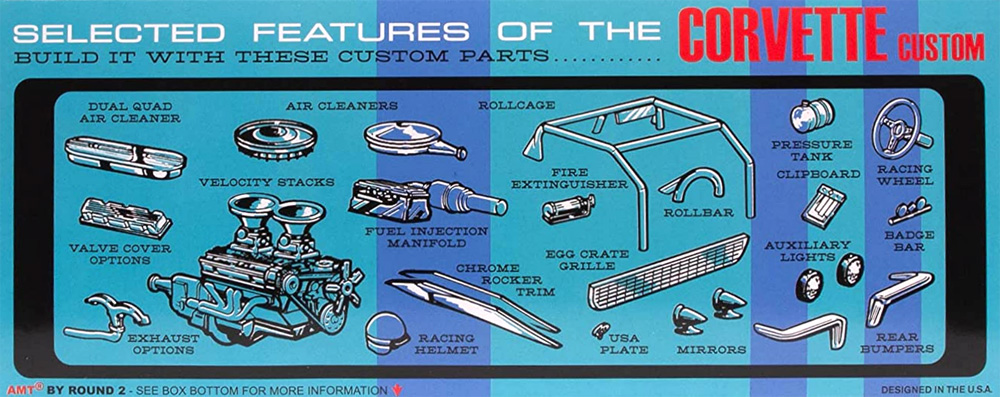1968 シボレー コルベット カスタム プラモデル (amt 1/25 カーモデル No.AMT1236/12) 商品画像_3