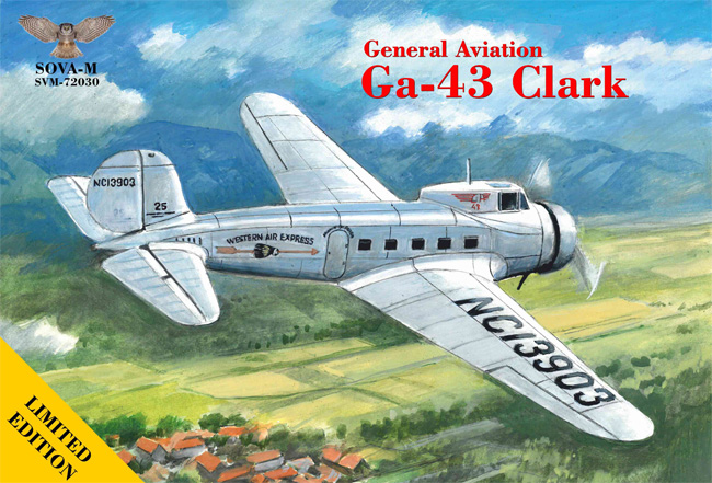 ジェネラル アヴィエーション Ga-43 クラーク ウエスタン・エア・エクスプレス プラモデル (ソヴァ M 1/72 エアクラフト No.SVM72030) 商品画像