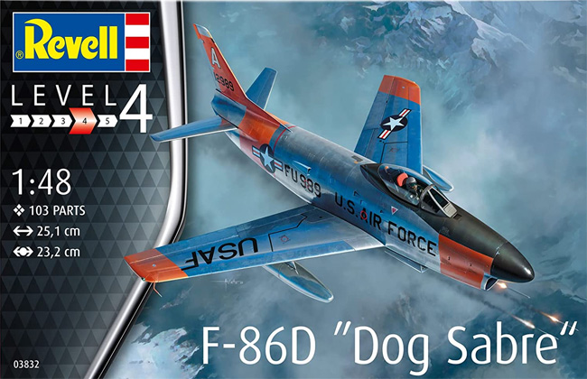 F-86D セイバードッグ プラモデル (レベル 1/48 飛行機モデル No.03832) 商品画像