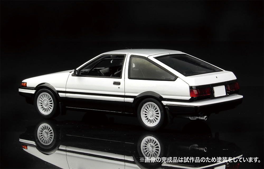 トヨタ スプリンター トレノ AE86 ハイテックツートン (白&黒) プラモデル (MONO 1/32 オートモービルキット No.MN001) 商品画像_3