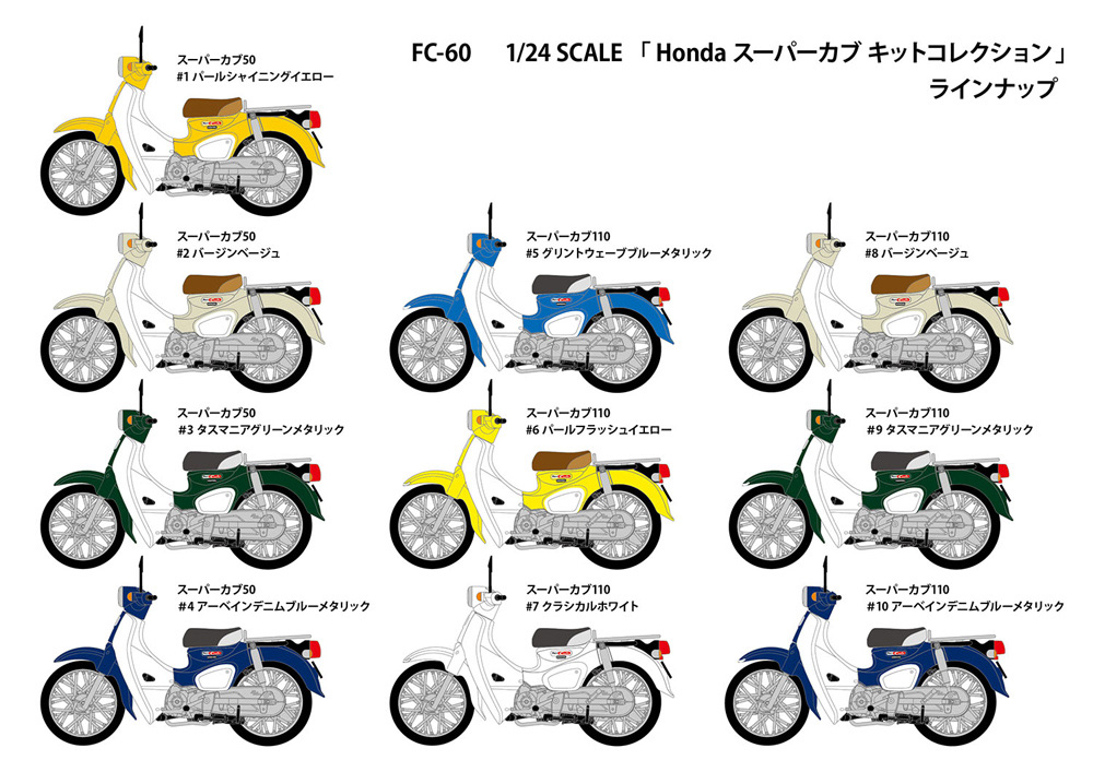 ホンダ スーパーカブ キットコレクション (1BOX） プラモデル (エフトイズ HONDA スーパーカブキット コレクション No.FT60701) 商品画像_4