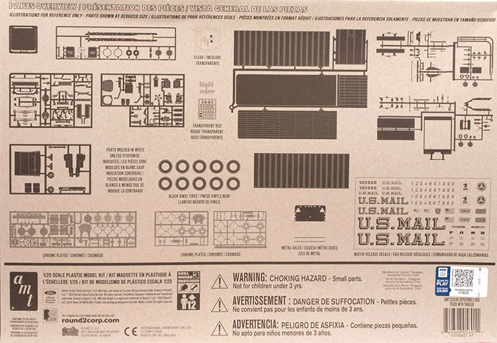 U.S.メール フォード C-900 トラック＆トレーラー プラモデル (amt 1/25 カーモデル No.AMT1326/06) 商品画像_1