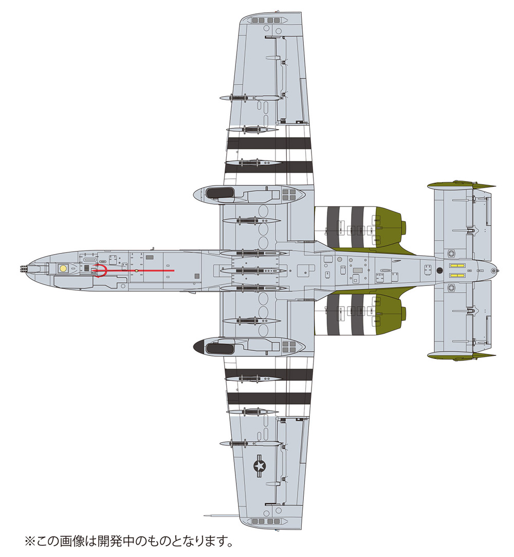 アメリカ空軍 攻撃機 A-10C サンダーボルト 2 ミシガン州空軍 100周年記念塗装機 レッドデビル プラモデル (プラッツ プラッツ×イタレリ 航空機シリーズ No.TPA-014) 商品画像_4