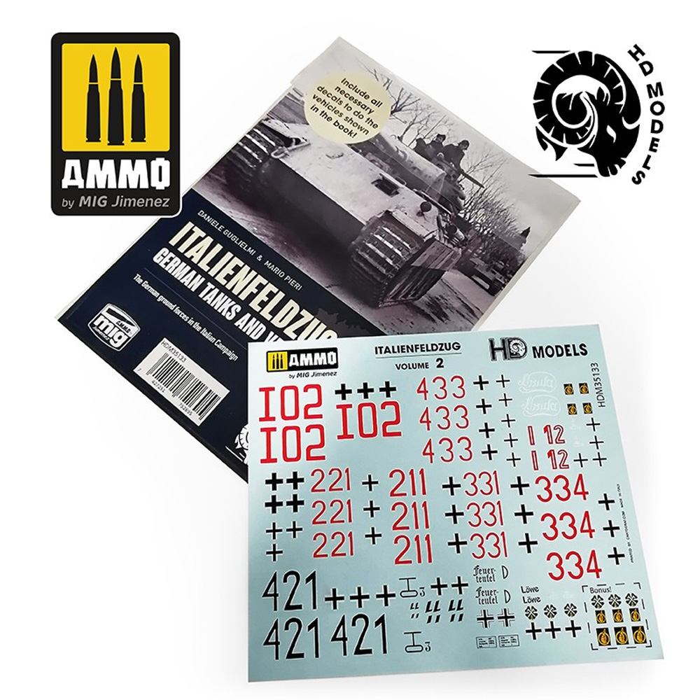  イタリア戦線 ドイツ戦闘車両 1943-45年 Vol. 2 デカール デカール (アモ アクセサリー No.HDM35133) 商品画像_1