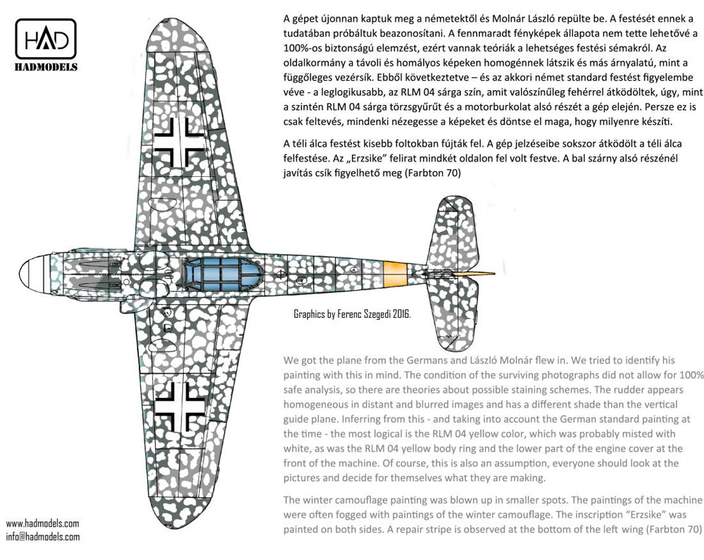 メッサーシュミット Bf109G-6 デカール デカール (HAD MODELS 1/35 デカール No.AP35001) 商品画像_3