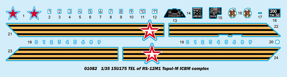 RS-12M 大陸間弾道ミサイル トーポリ M プラモデル (トランペッター 1/35 AFVシリーズ No.01082) 商品画像_2