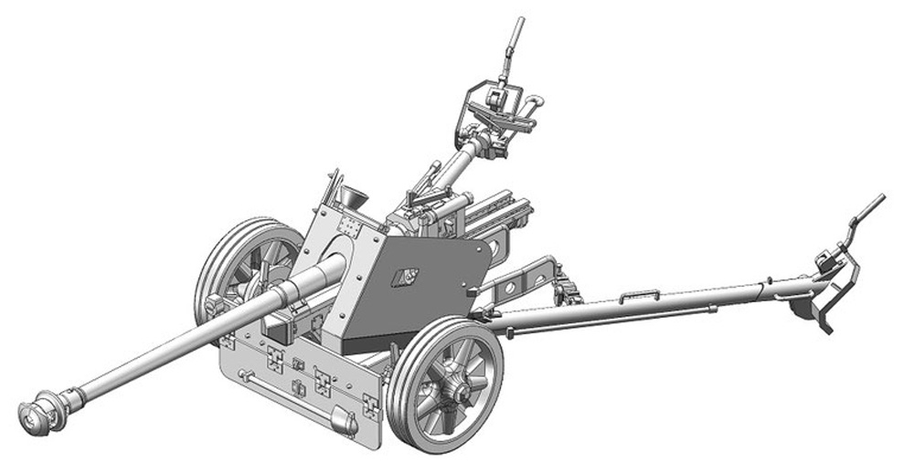 ドイツ 7.5cm対戦車砲 Pak40 w/砲兵 プラモデル (ダス ヴェルク 1/35 ミリタリー No.DW35027) 商品画像_3