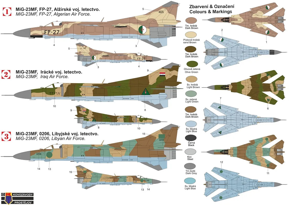 Mig-23MF アラビアン フロッガー プラモデル (KPモデル 1/72 エアクラフト プラモデル No.KPM0309) 商品画像_1