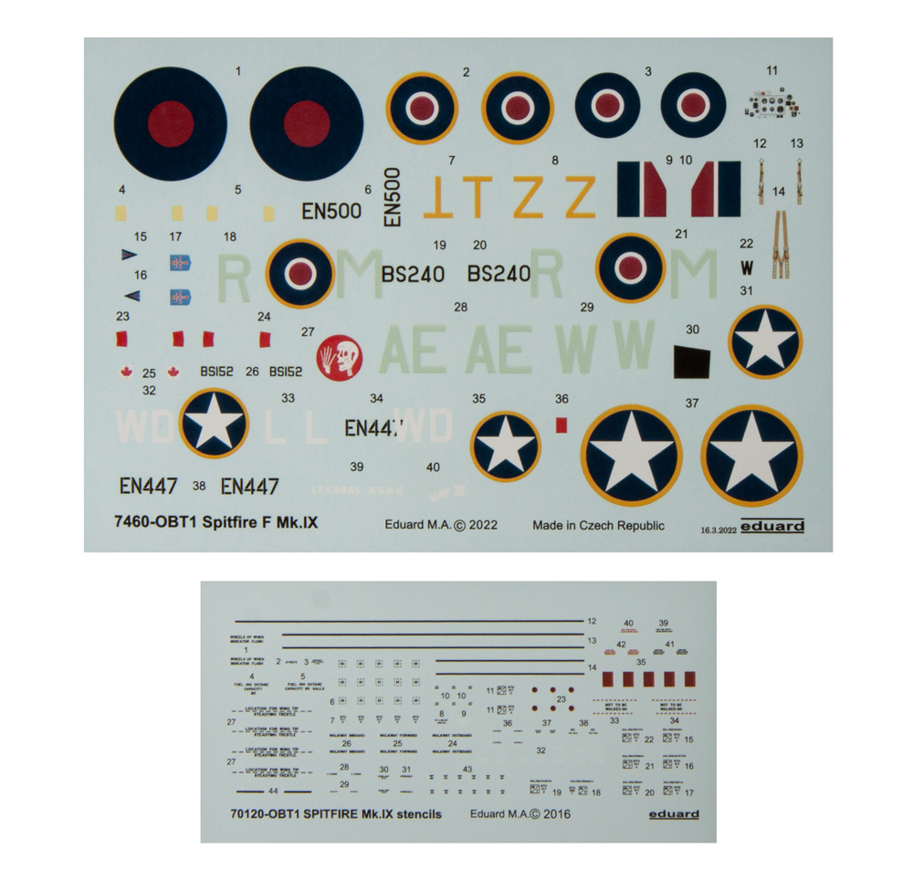 スピットファイア F.Mk.9 プラモデル (エデュアルド 1/72 ウィークエンド エディション No.7460) 商品画像_3